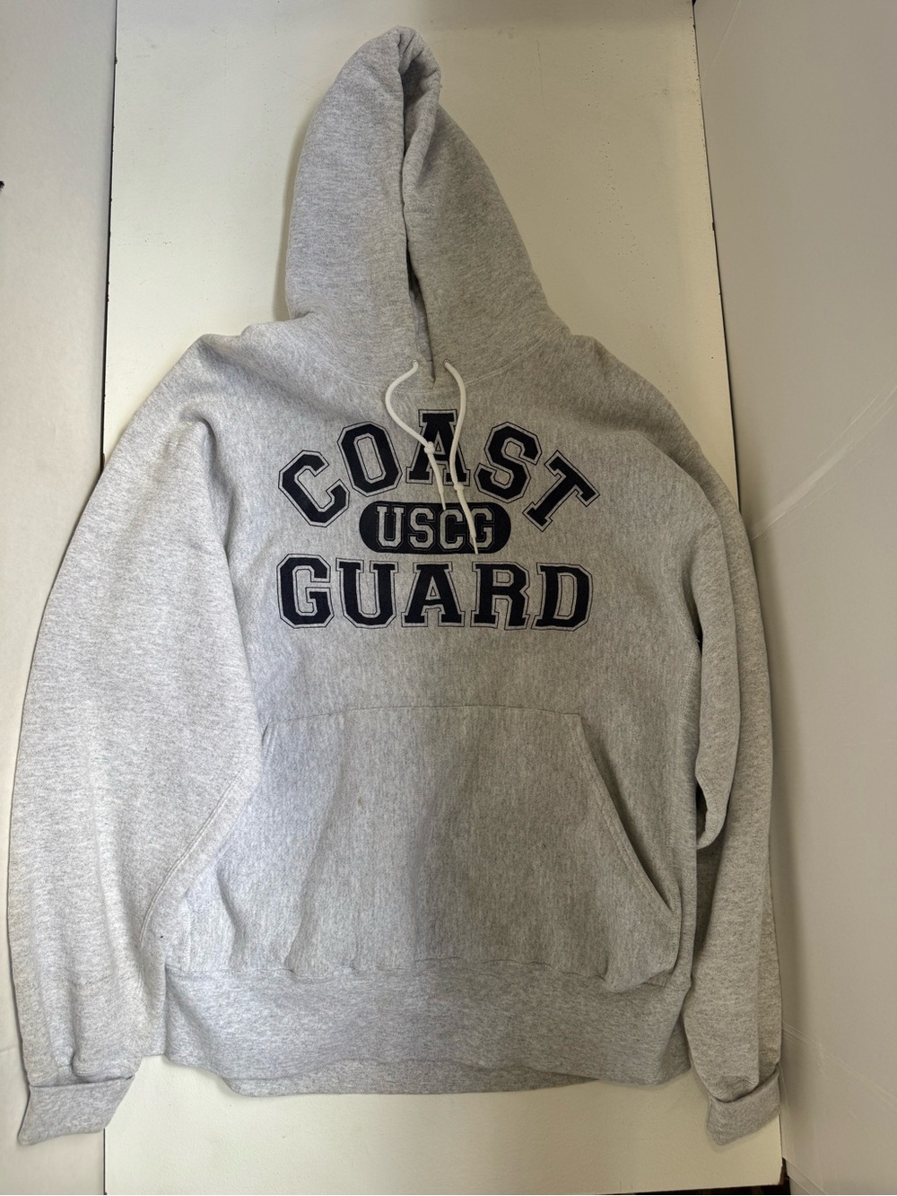 Vintage Lee USCG Hoodie Sweatshirt Size XL Made In USA